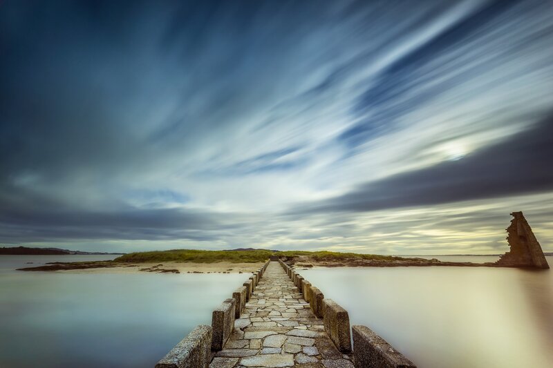 Stone Pier at Coastline