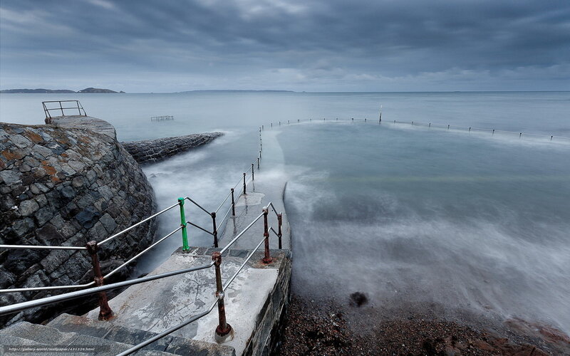 Stone Pier at Sea