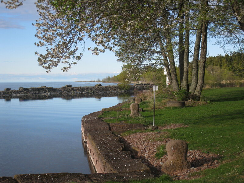 Stone Pier by Lake