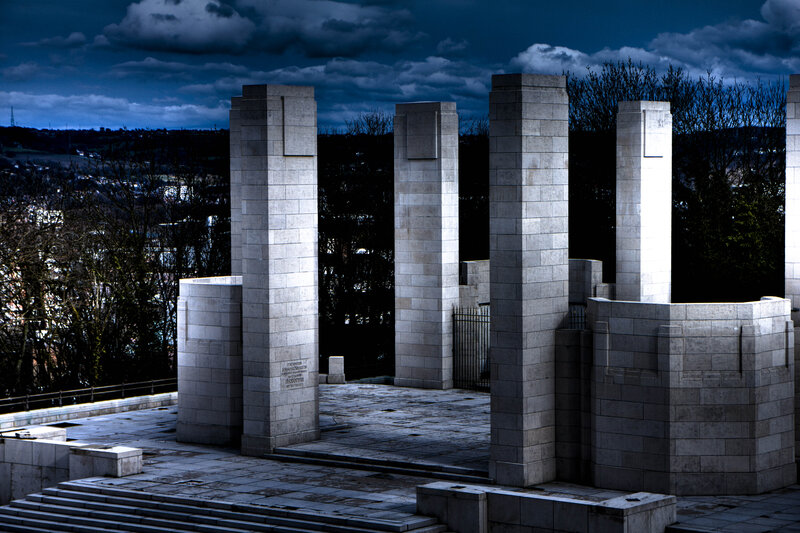 Stone Pillars at Memorial
