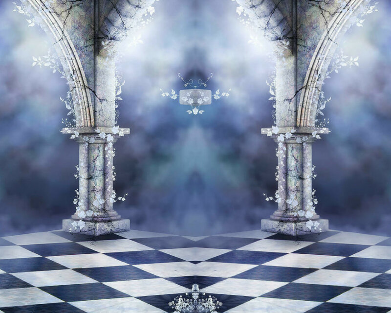 Stone Pillars in Hall
