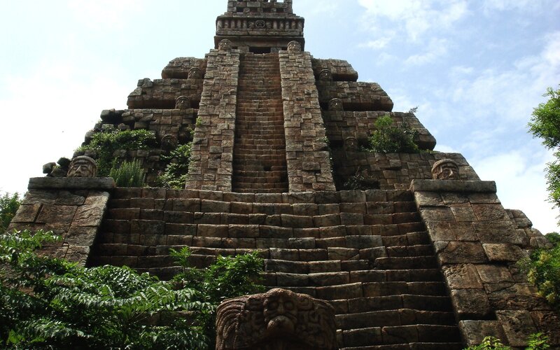 Stone Pyramid Structure — Brown