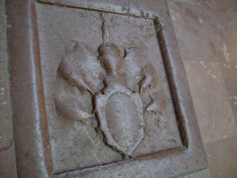 stone relief on wall