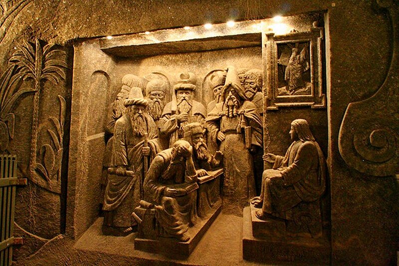 Stone Relief Sculpture — Brown