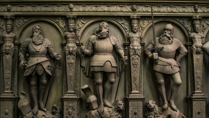 Stone Relief Sculpture — Gray