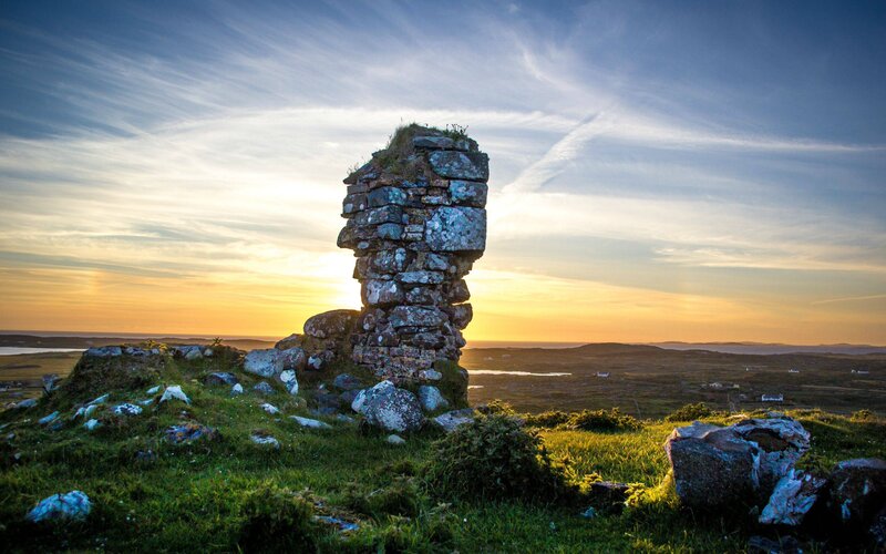 Stone Ruin on Hill