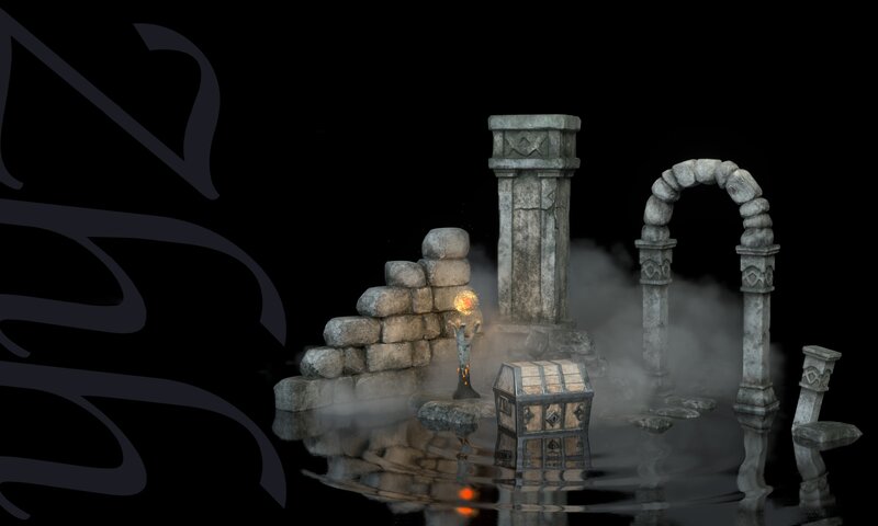 Stone Ruins in Water