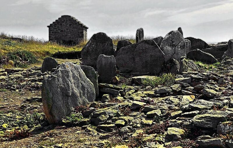 Stone Ruins on Hillside