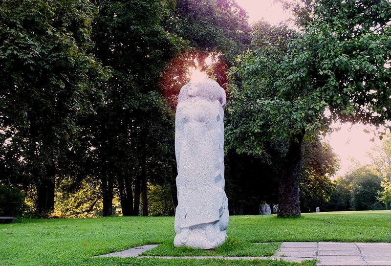 Stone Sculpture in Park