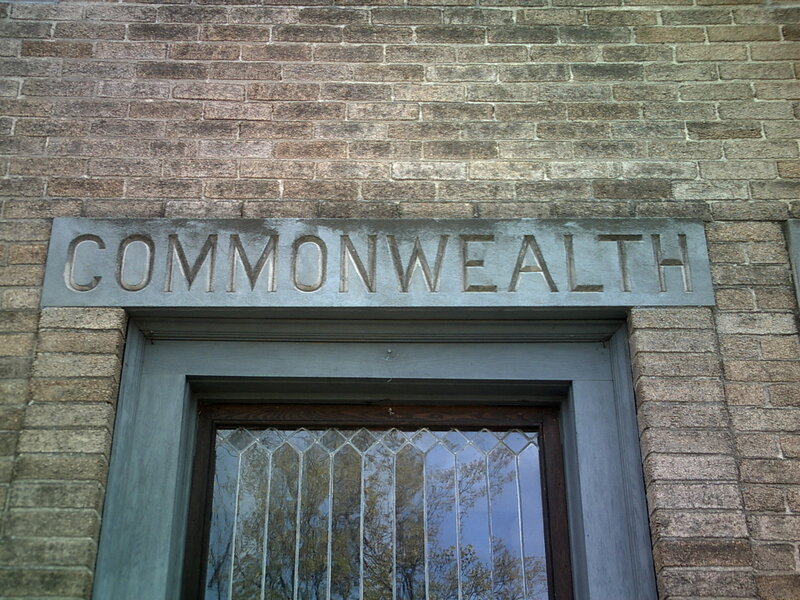 Stone Sign Above Door