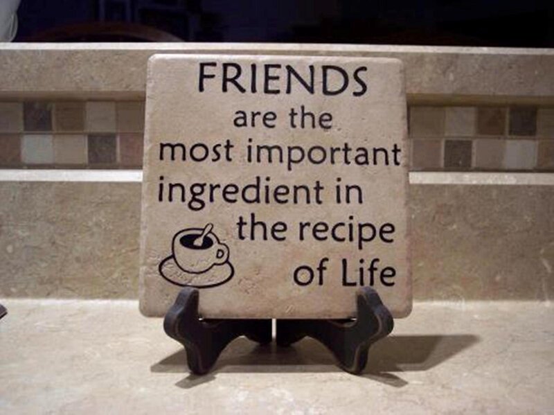 Stone Sign with Quote