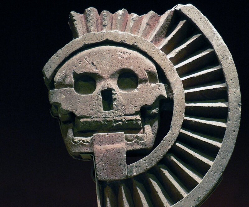 Stone Skull Sculpture