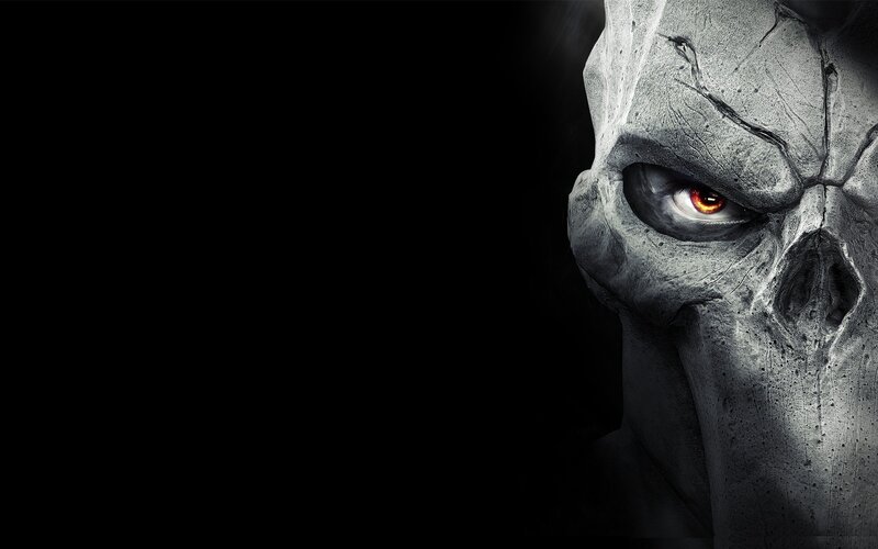 Stone Skull with Red Eye — Black