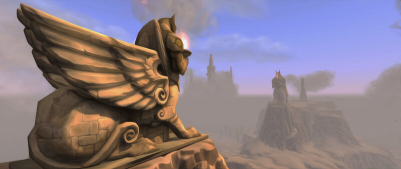 Stone Sphinx Statue — Brown