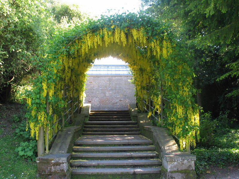 Stone Staircase with Arch