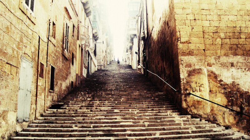 Stone Stairs in Alley