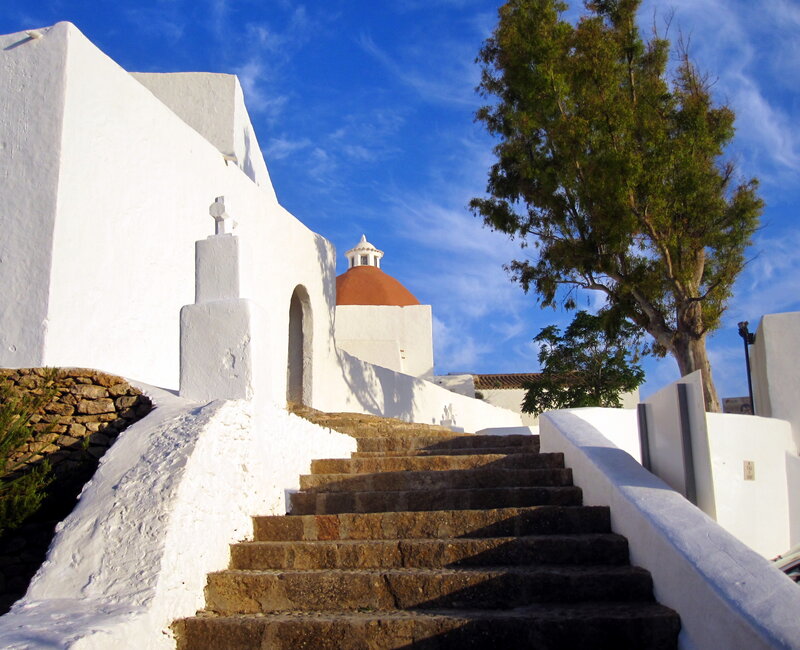 Stone Stairs to Chapel