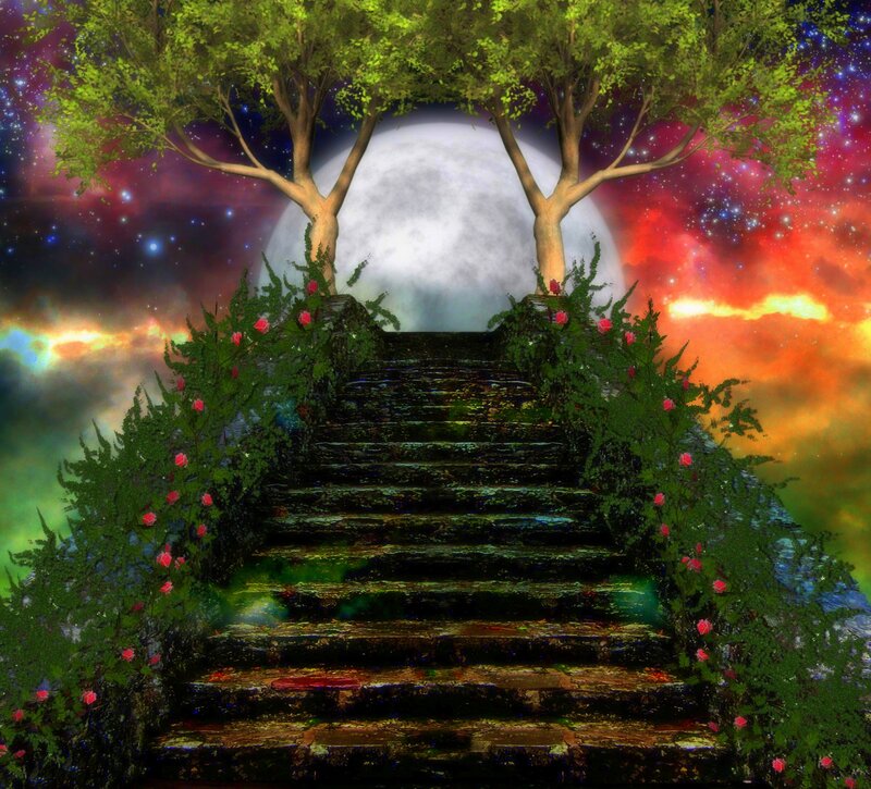 Stone Stairs to Moon