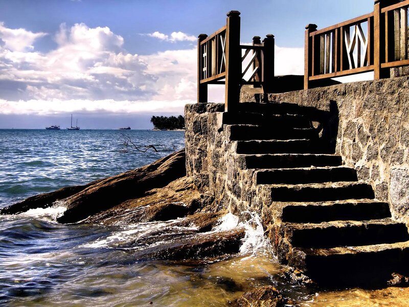 Stone Stairs to the Sea — Blue