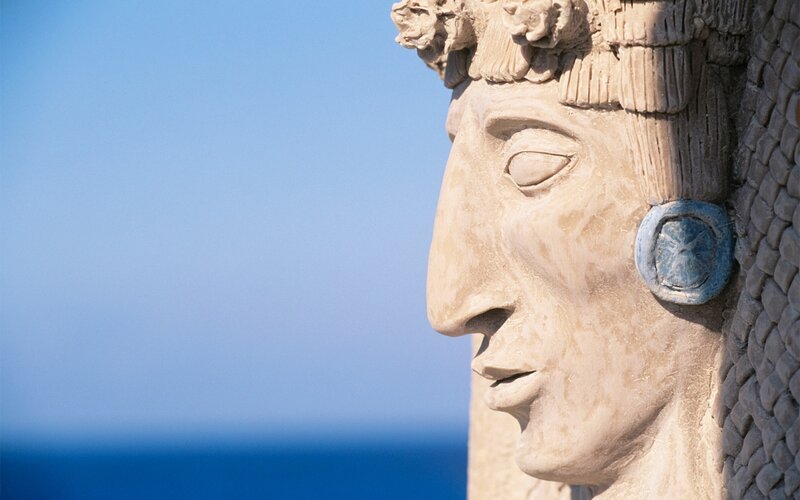 Stone Statue Head