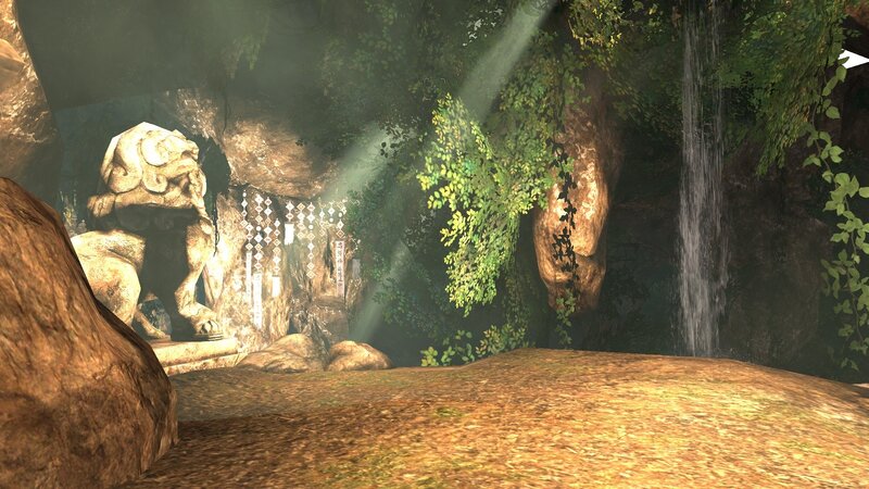 Stone Statue in Cave