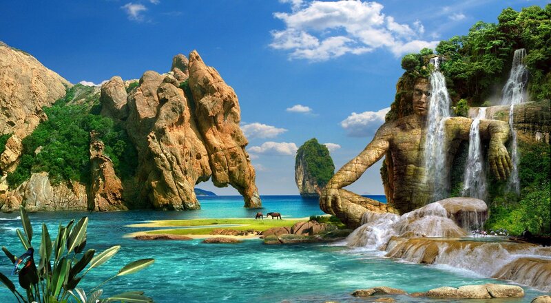 Stone Statue Man