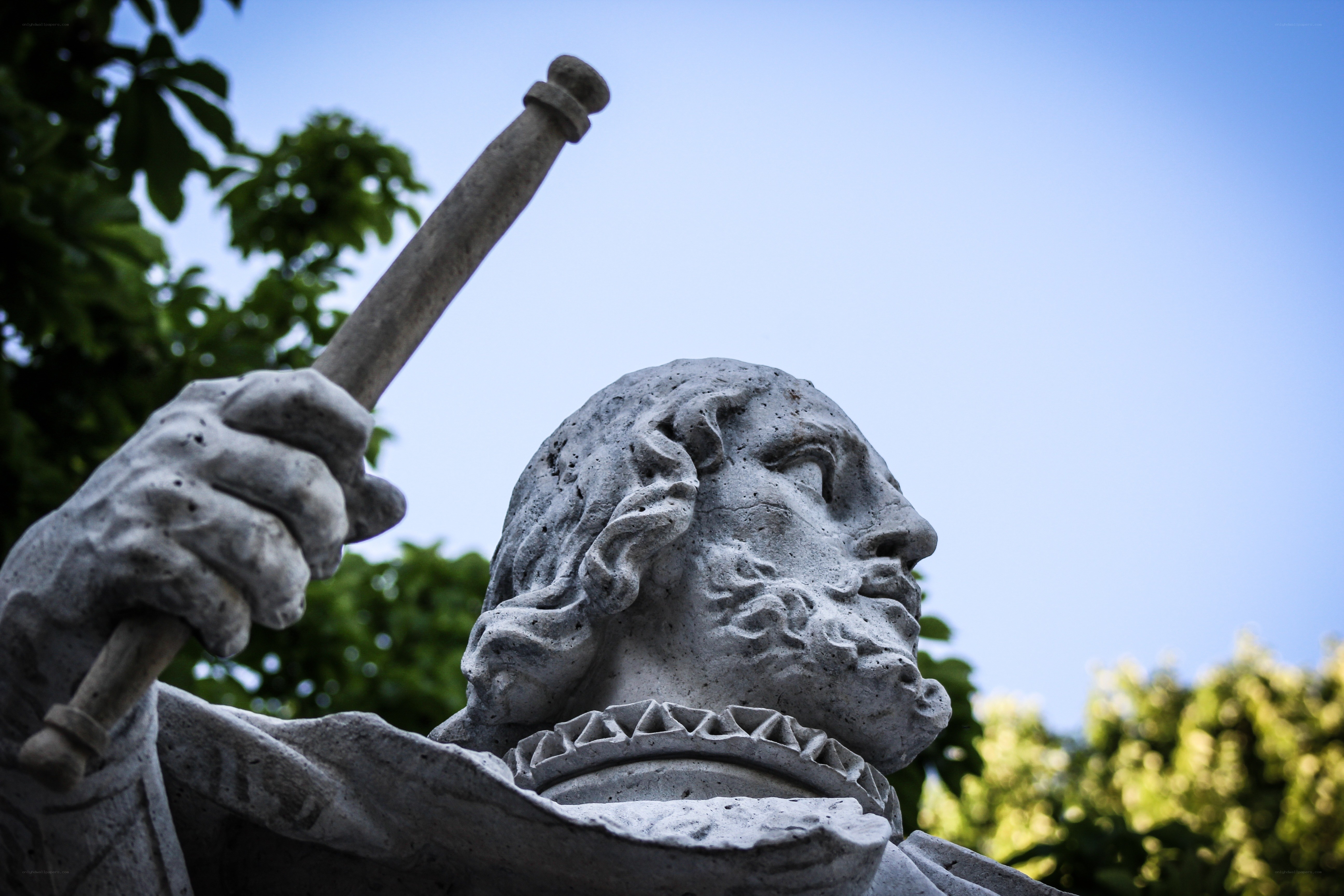 stone statue of a man