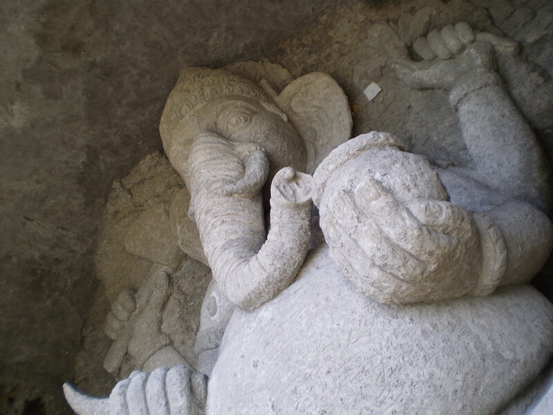 Stone statue of Ganesha