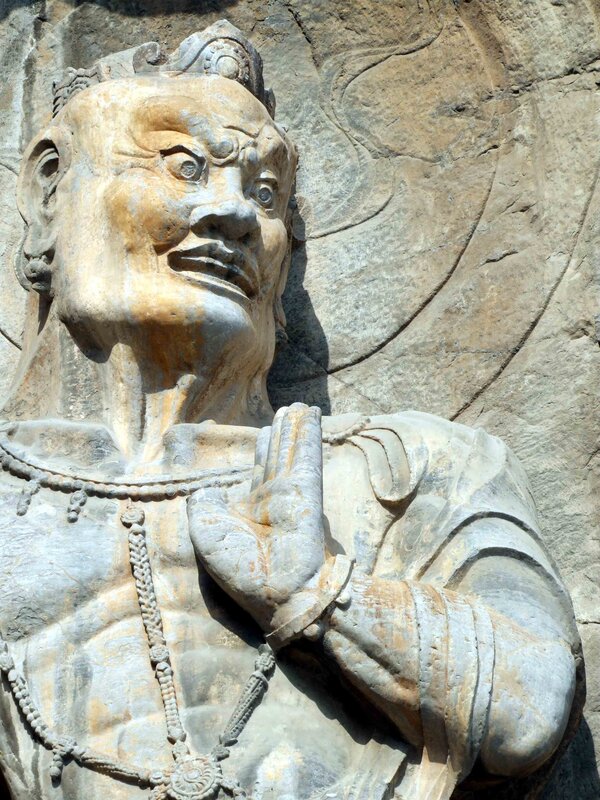 stone statue of guardian deity