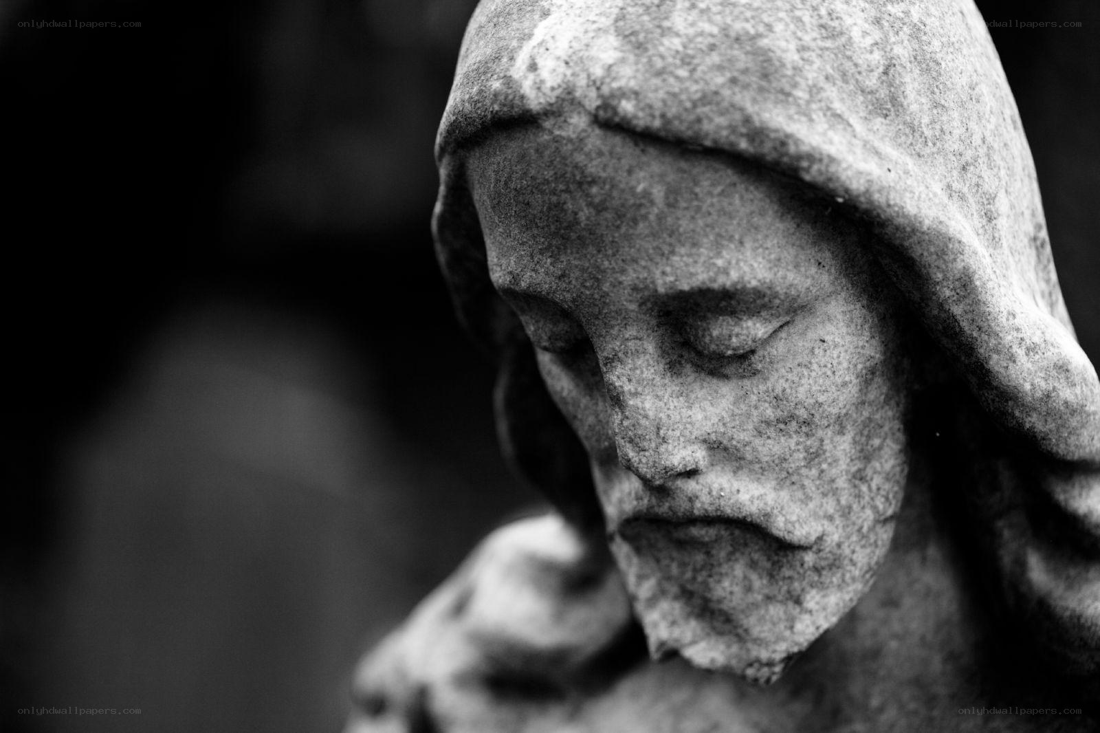 stone statue of jesus