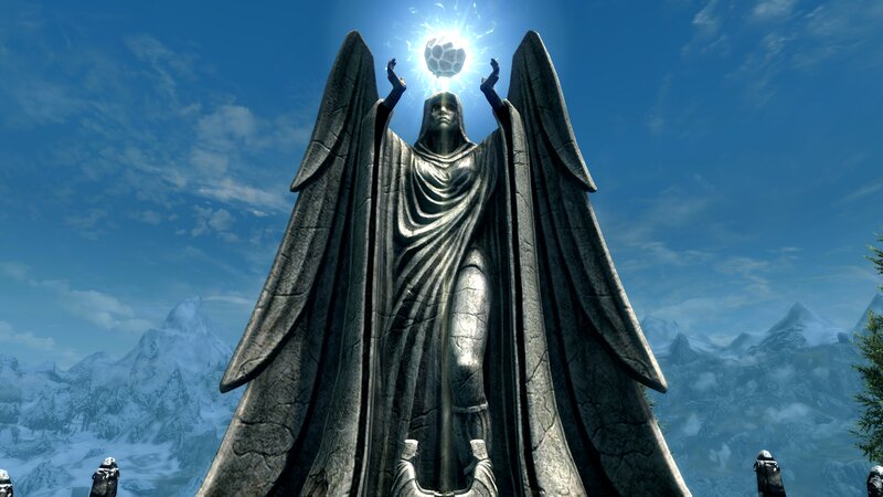 Stone Statue with Wings