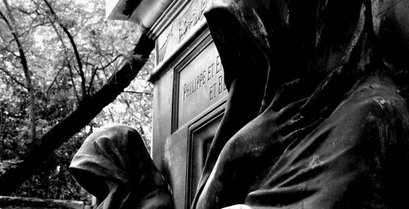 Stone Statues at Cemetery