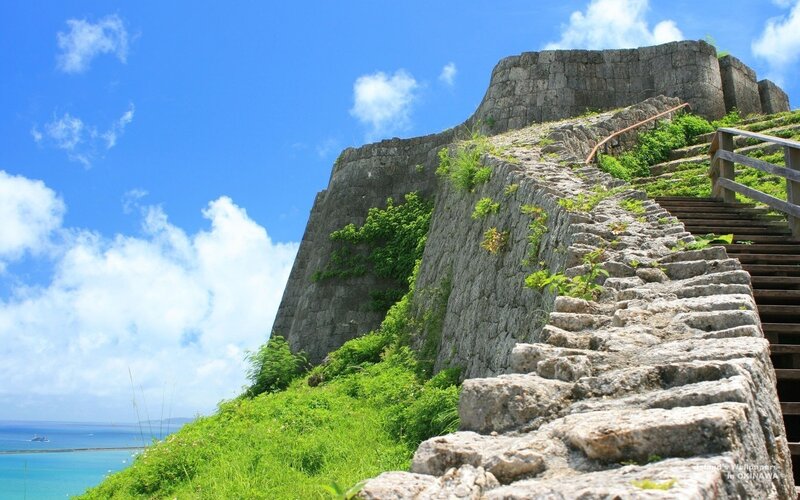 Stone steps at Shuri Castle