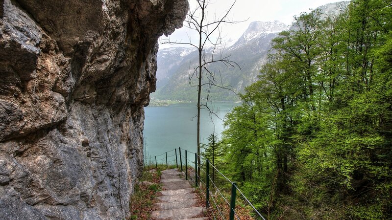 Stone Steps by Lake
