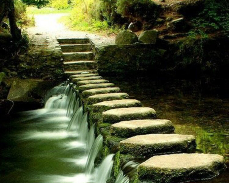 Stone Steps in Stream