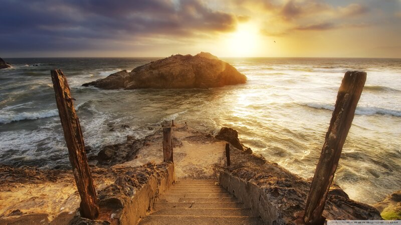 Stone Steps to Ocean