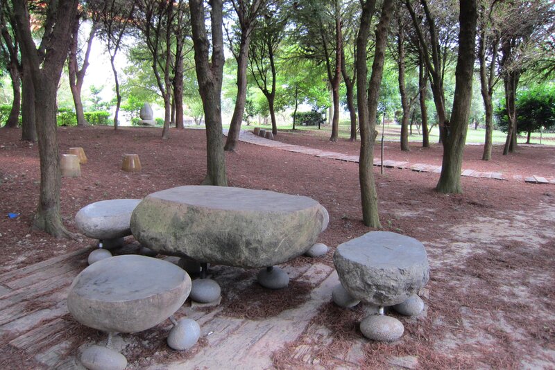 Stone Table and Stools