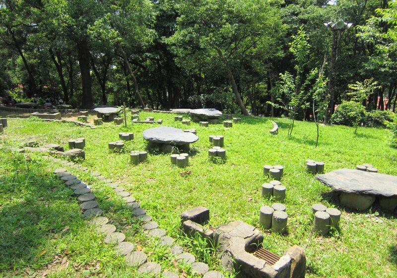 Stone Tables in Park