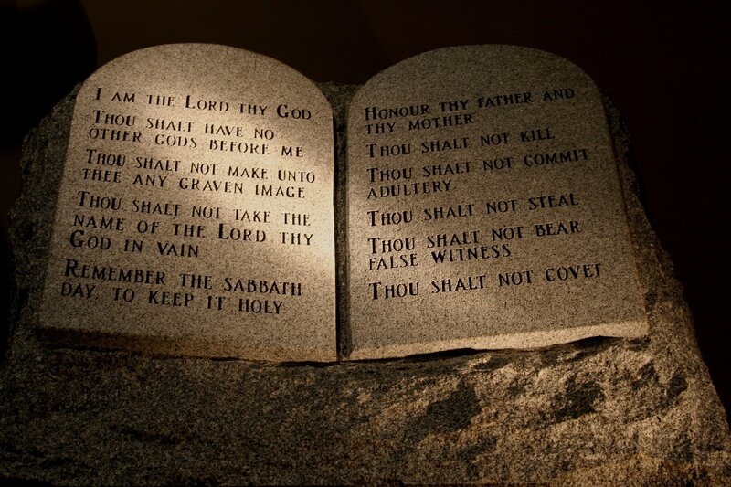 Stone Tablets with Commandments