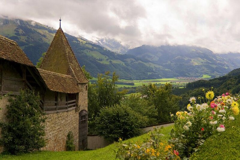 Stone Tower in Mountains