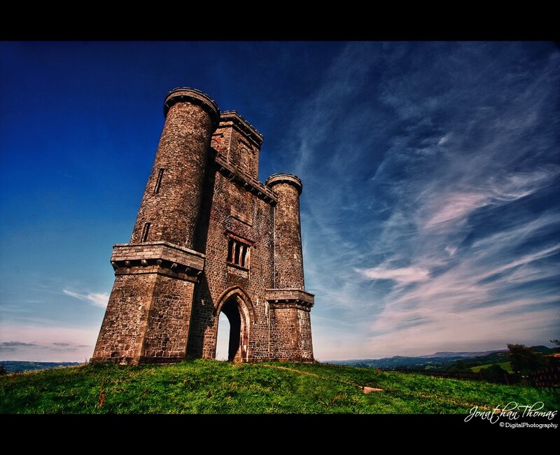 Stone tower on a hill