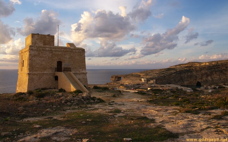Stone Tower on Cliff