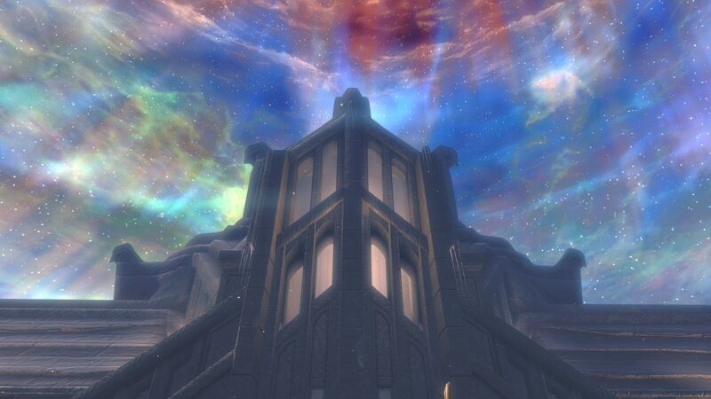 Stone Tower under Nebula