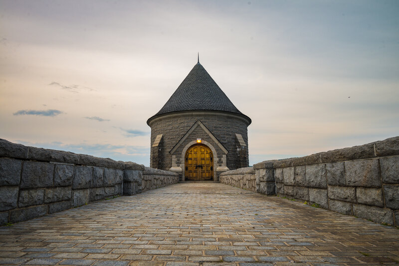 Stone Tower with Wooden Door