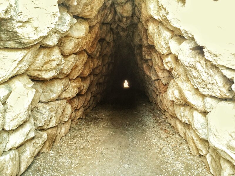 Stone Tunnel Interior — Beige