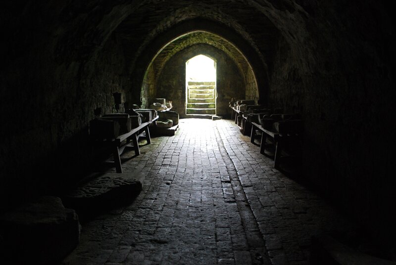 Stone Tunnel Interior — Black