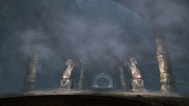 Stone Tunnel Interior — Gray