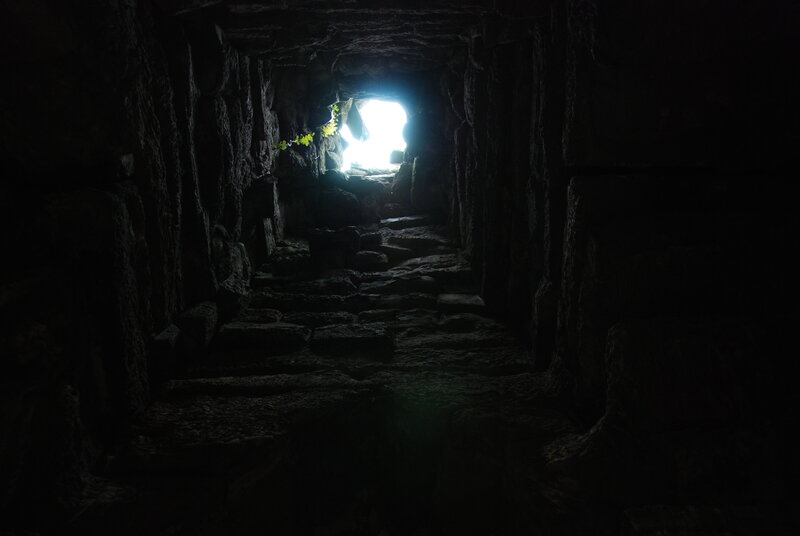 Stone Tunnel with Light