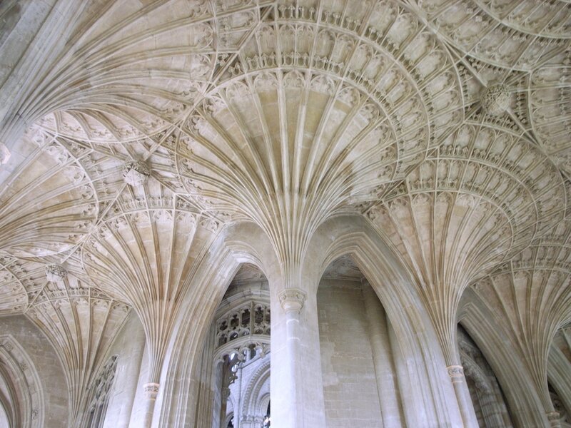 Stone Vaulted Ceiling — Beige, Serene