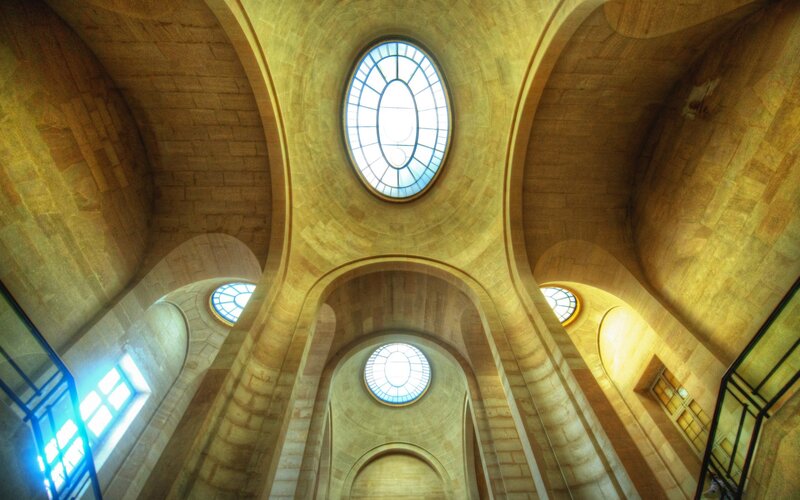 Stone Vaulted Ceiling — Beige